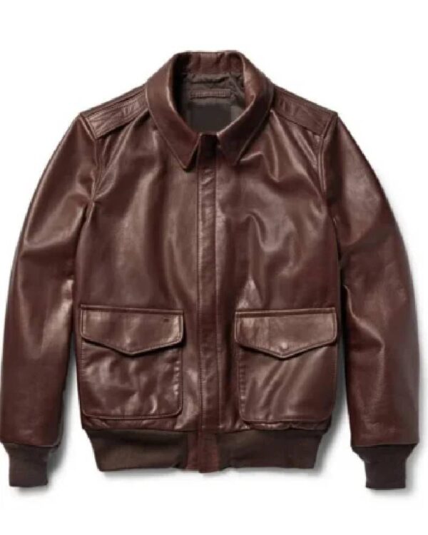 adam spencer brown leather jacket