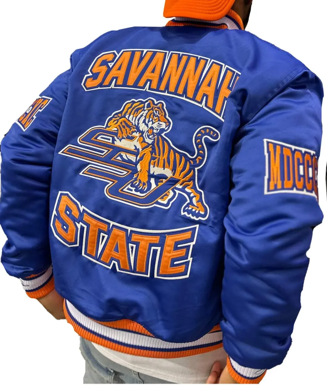 Savannah State University Royal Satin Jacket | Jackets Land