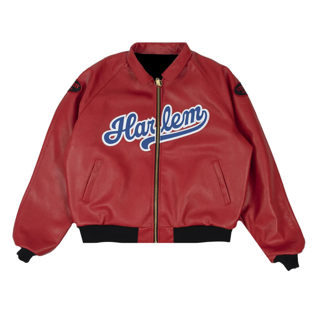 Red Harlem Vanson Leather Jacket | Jacketsland