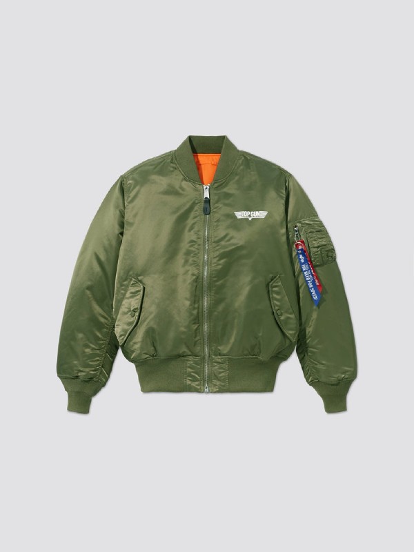 Alpha X Top Gun Ma-1 Bomber Green Jacket | jackets land