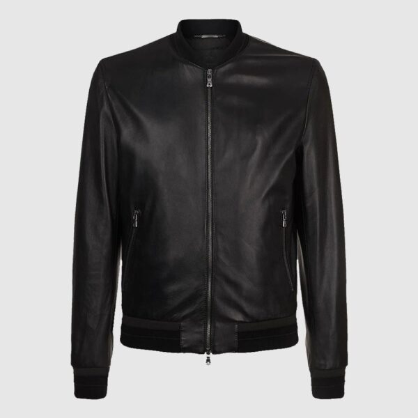 Men’s Leather Lambskin Bomber Jacket