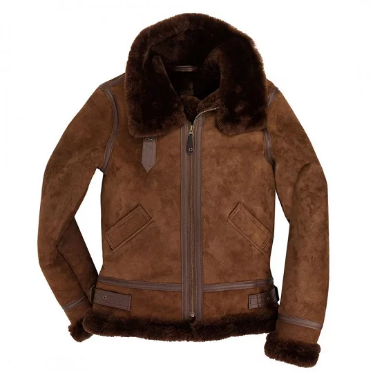 B-3 Bomber Suede Leather Jacket