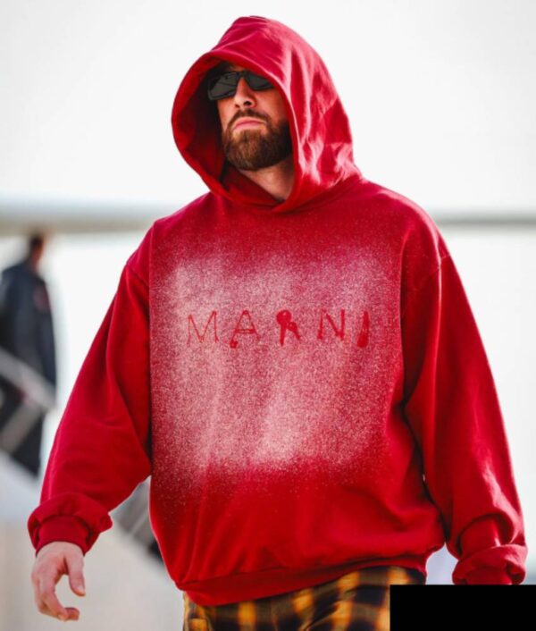 Kansas City Chiefs Travis Kelce Marni Red Hoodie