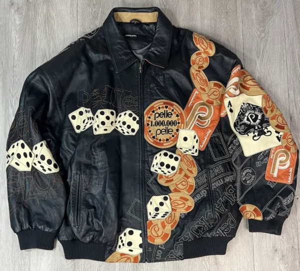 Pelle Pelle Cards and Dice Leather Jacket