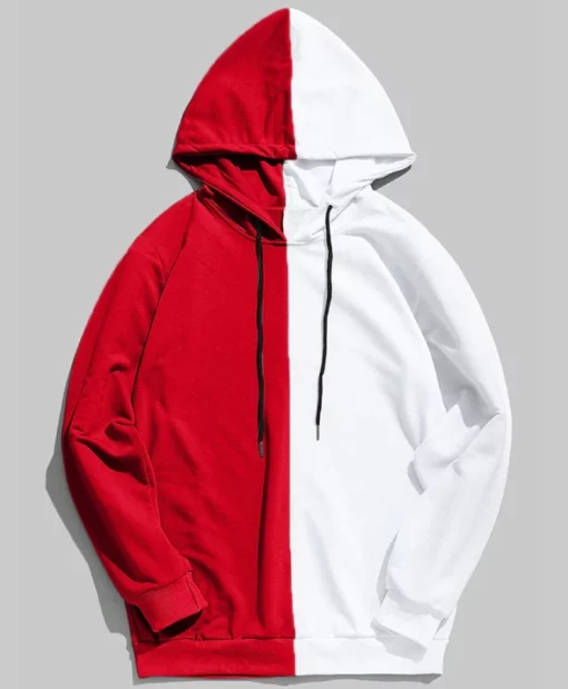 Red and White Hoodie