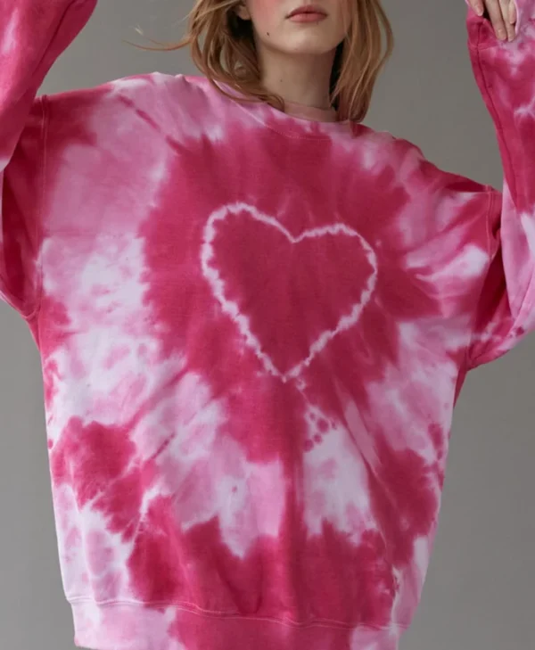 Heart Tie Dye Sweatshirt