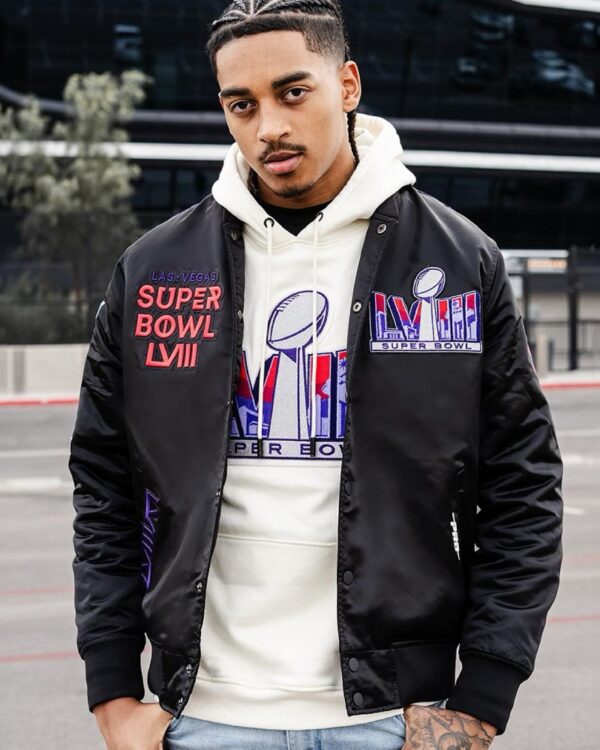 Super Bowl LVIII 2024 Las Vegas Varsity Jacket