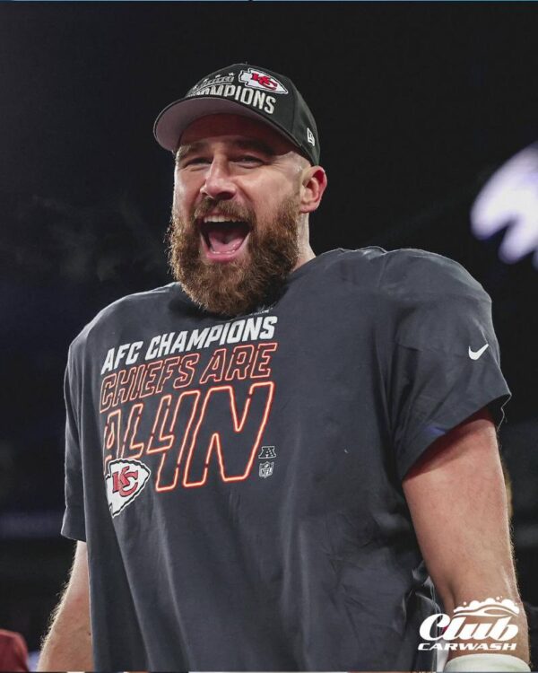 Travis Kelce Kansas City Chiefs Nike AFC Champions T-Shirt