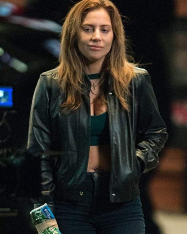 A Star Is Born Ally Black Leather Jacket