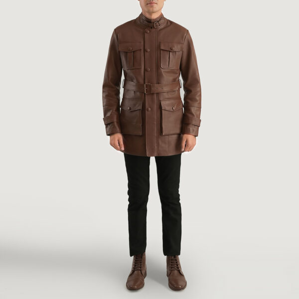 Dolf Brown Leather Jacket
