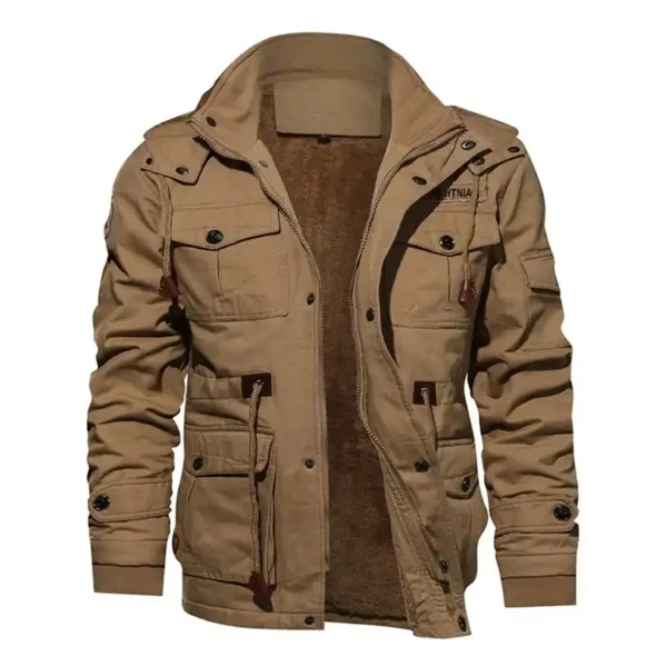 Casual Hooded Military Cargo Jacket