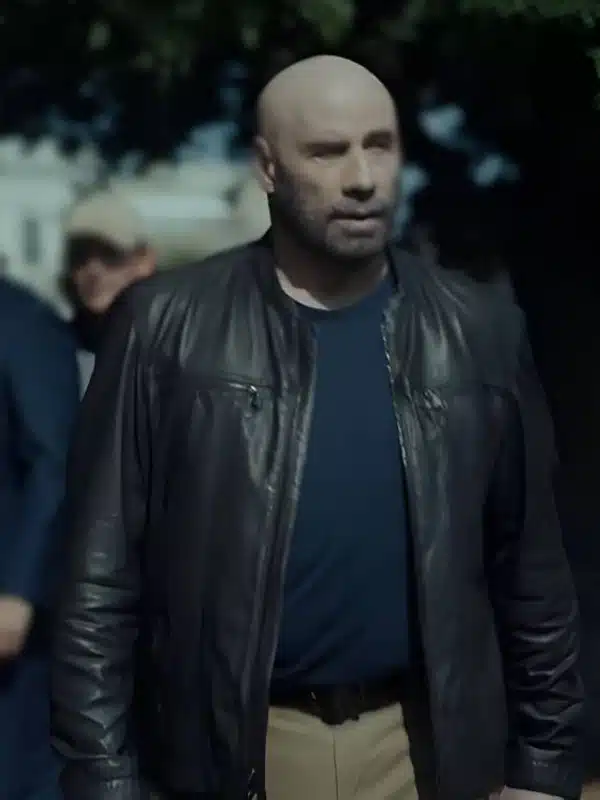 Cash Out 2024 John Travolta Leather Jacket | Jacketsland