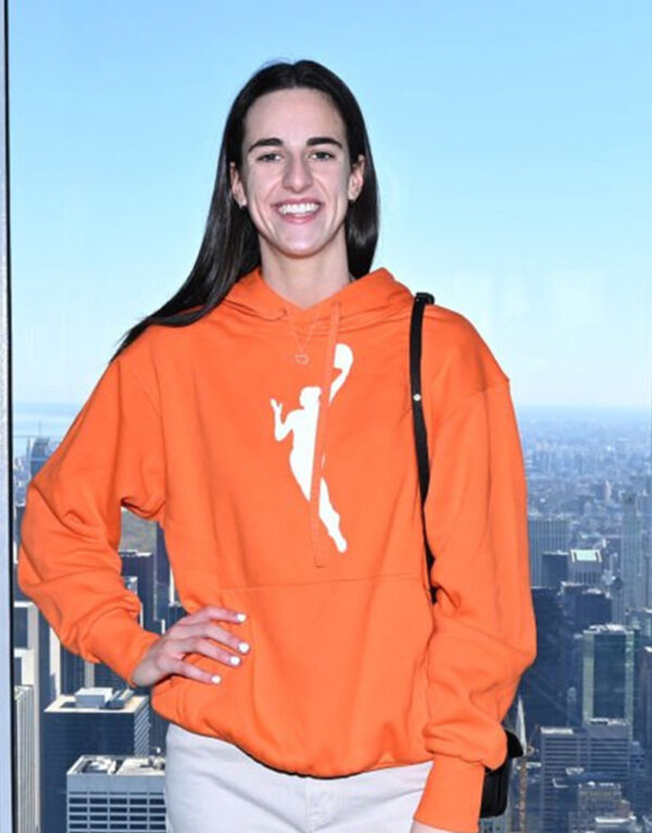 The Empire State Building Caitlin Clark Orange Hoodie