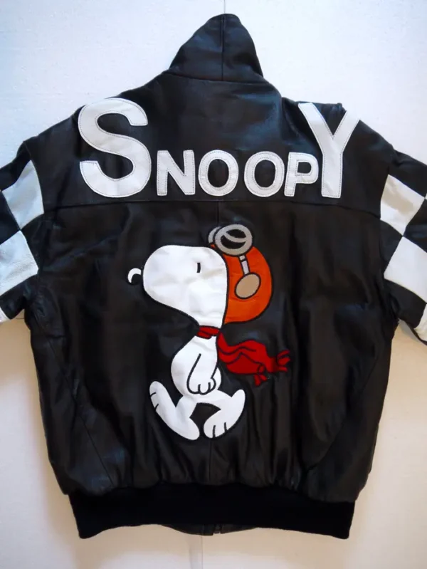 Vintage Peanuts American Toons Excelled Leather Jacket RARE