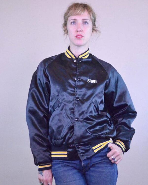 Nintendo Game Play Counselor Black Bomber Jacket