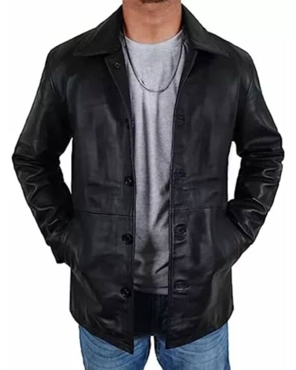 Mens Black Trucker Jacket